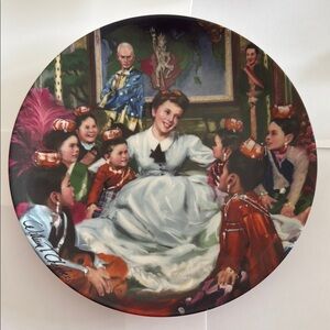Colorful Decorative Plate: The King and I “Getting to Know You”
